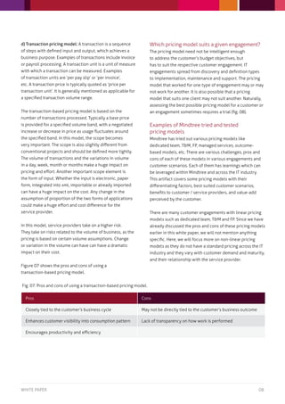 Best fit IT pricing models with mutual benefits for service providers ...