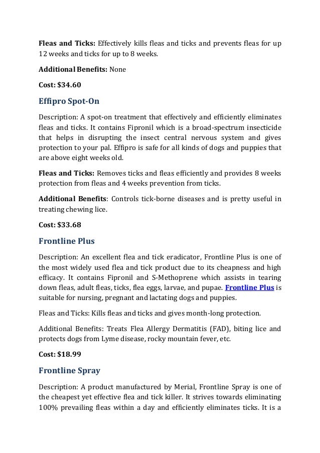 cheapest flea and tick