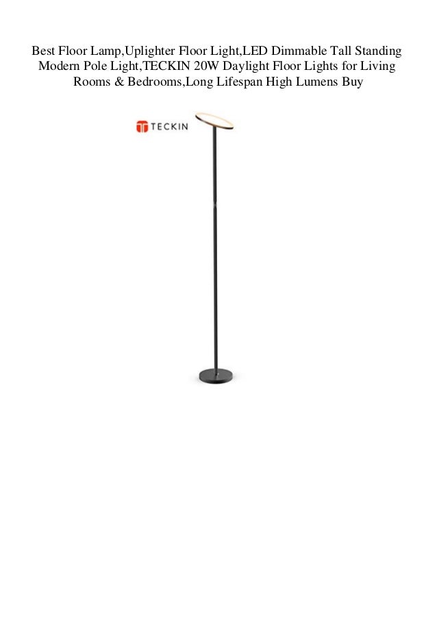 led dimmable uplighter floor lamp