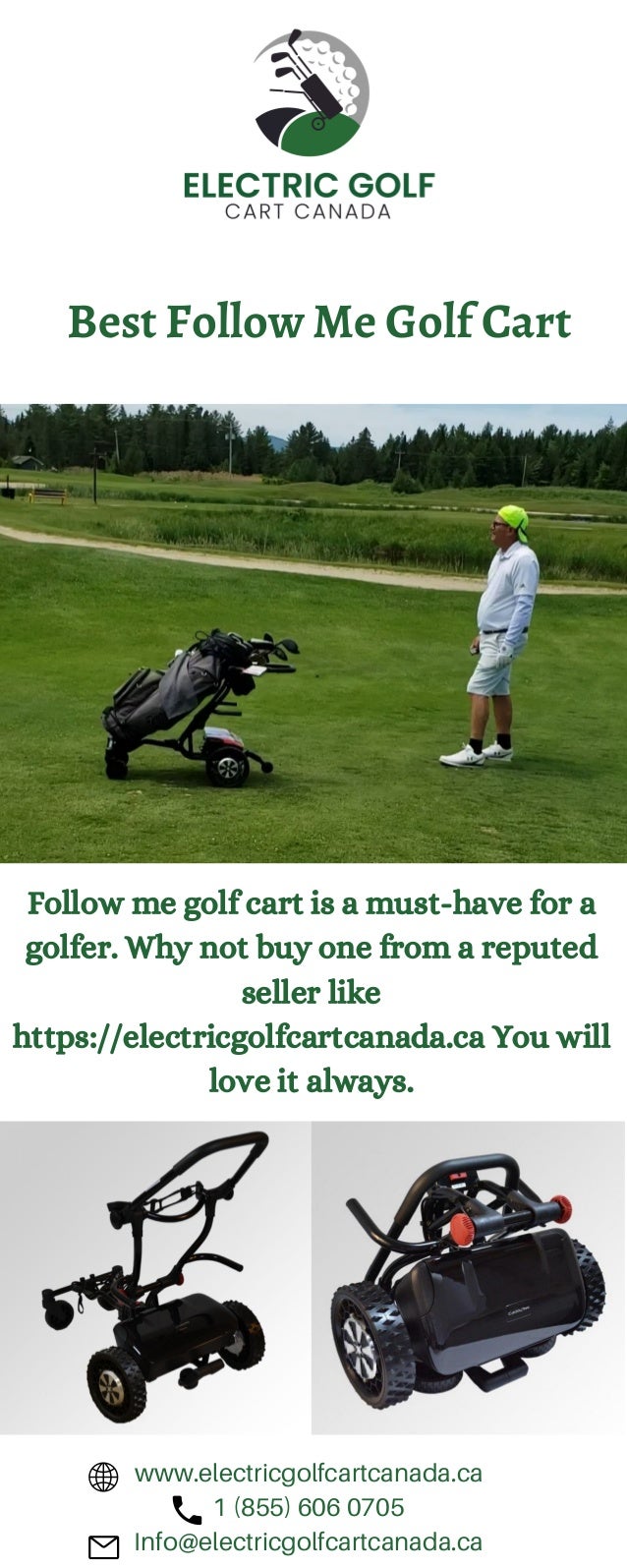 Best Follow Me Golf Cart electricgolfcartcanada.ca