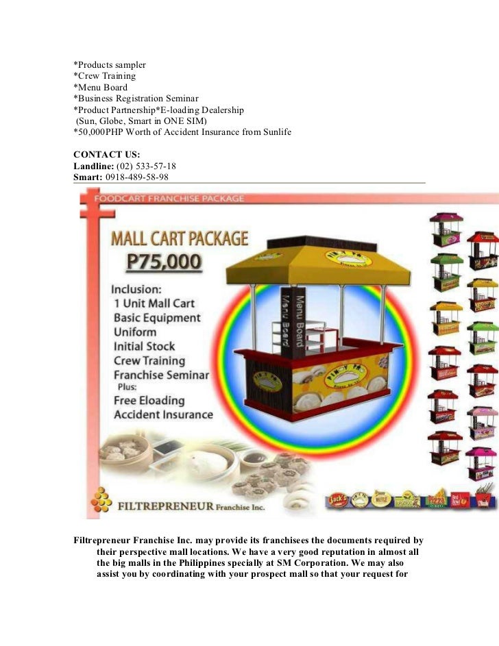 Best food cart franchise in the philippines