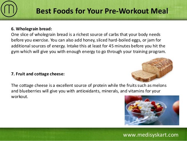 Best Foods For Your Pre Workout Meal