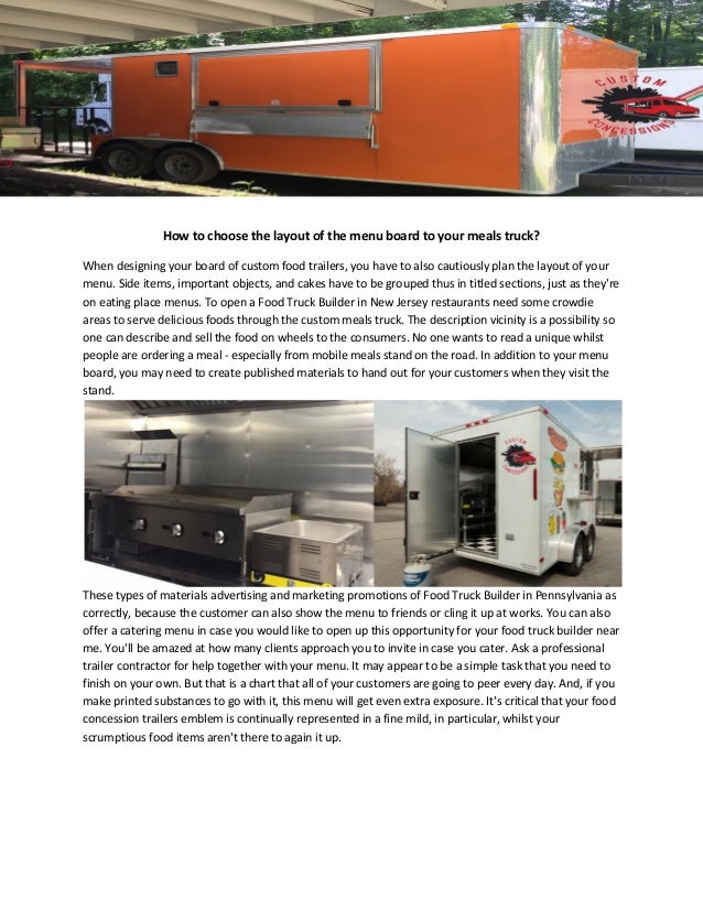 Best food truck builders