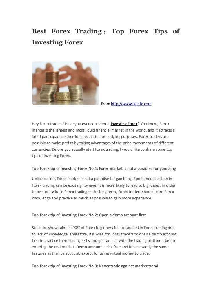 Best Forex Trading Top Forex Tips Of Investing Forex - 