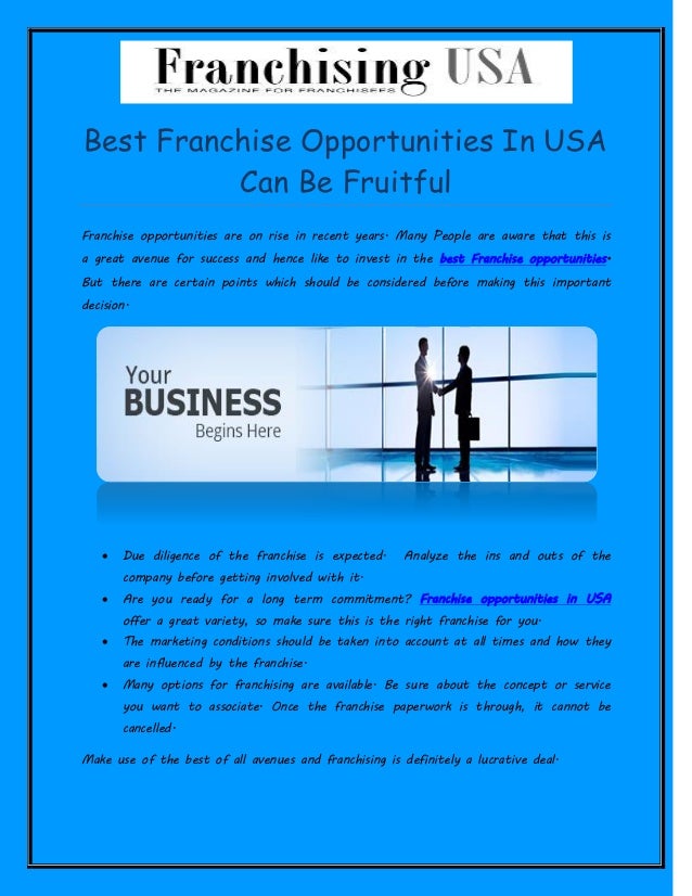 Franchise Business Opportunities in India