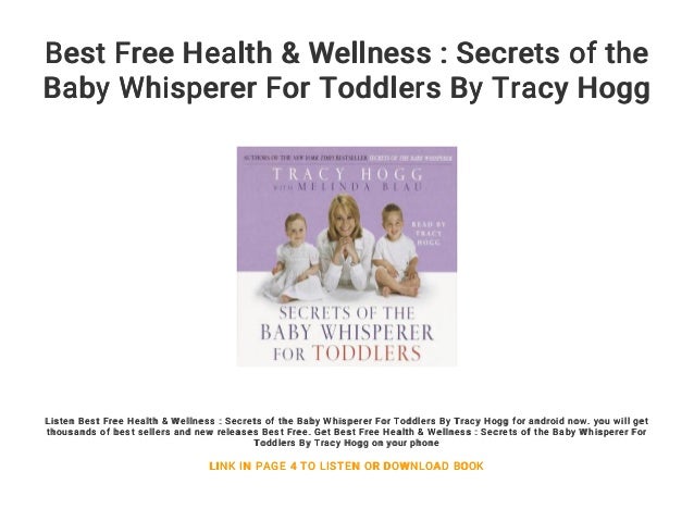 secrets of the baby whisperer for toddlers