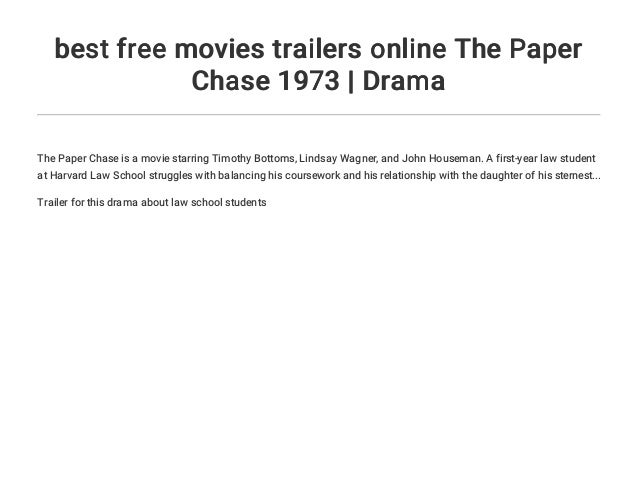 Best Free Movies Trailers Online The Paper Chase 1973 Drama
