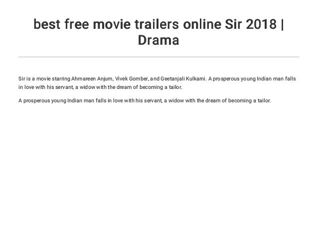 sir movie online 2018