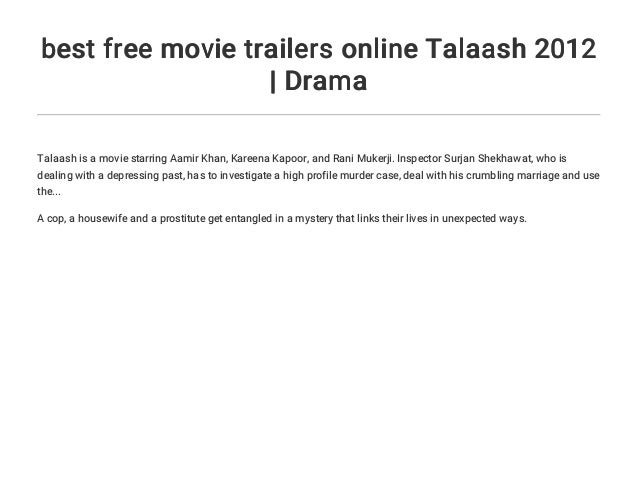 talaash movie online watch free