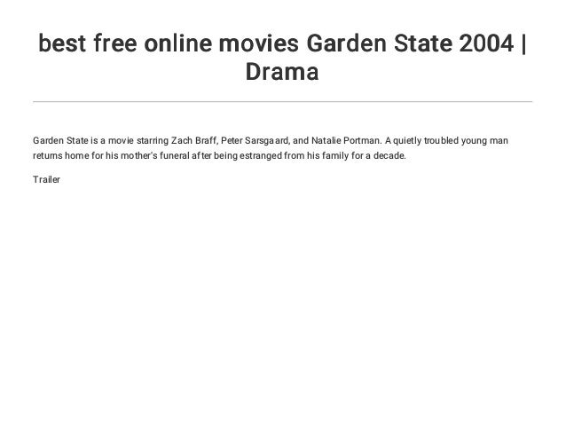 Best Free Online Movies Garden State 2004 Drama