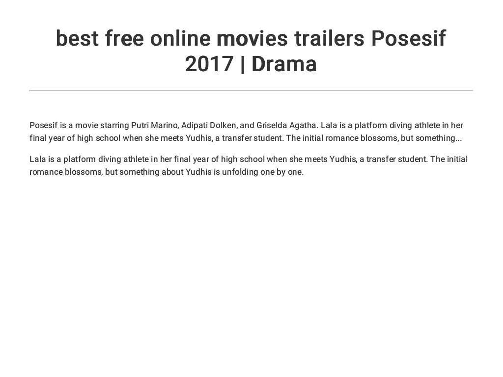 best free online movies trailers Posesif 2017 | Drama