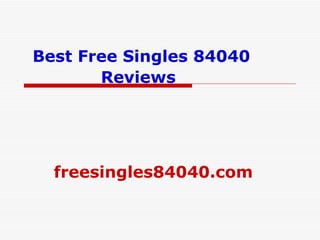 Best Free Singles 84040 Reviews   freesingles84040.com   
