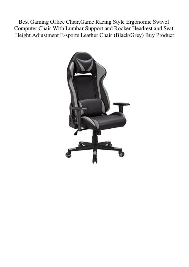 Best Gaming Office Chair Game Racing Style Ergonomic Swivel Computer