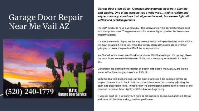 Garage Door Repair Vail Az