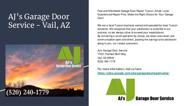 Garage Door Repair Vail Az