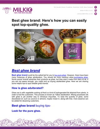 Best ghee brand: Here’s how you can easily
spot top-quality ghee.
Best ghee brand
Best ghee brand could be the
many instances of ghee adulteration.
Some poorer brands advertise their
you are not aware enough, you
some helpful tips to spot reliable
How is ghee adulterated?
Ghee van is with vegetable cooking
order to fool the customers. This
with ghee is yet another way
deoxidized oil, such as coconut
be added for deceiving customers.
Best ghee brand buying
Look for the pure ghee.
Best ghee brand: Here’s how you can easily
quality ghee.
brand
the safest bet for you to buy pure ghee. However,
adulteration. You should be more cautious when purchasing
their products as ghee, but they aren’t made from
you might end up buying adulterated ghee. Here
reliable ghee brands.
rated?
cooking oil that is a kind of hydrogenated fat obtained
This process is known as Tallow adulteration. Mixing
to introduce impurities. To raise the quantity
or almond, maybe mixed in; along with that, more
customers.
buying tips-
ghee.
Best ghee brand: Here’s how you can easily
there have been
purchasing ghee.
from dairy at all. If
Here we are sharing
obtained from plants, in
Mixing processed oils
quantity of ghee, some
more essence can
 