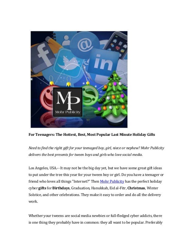 Best Gift for Teenagers At Christmas Reviewed by Mohr PR