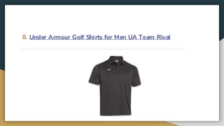 8. Under Armour Golf Shirts for Men UA Team Rival
 