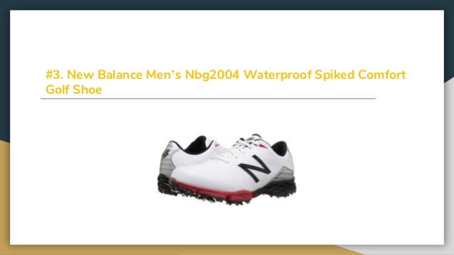 new balance men's nbg2004 waterproof spiked comfort golf shoe