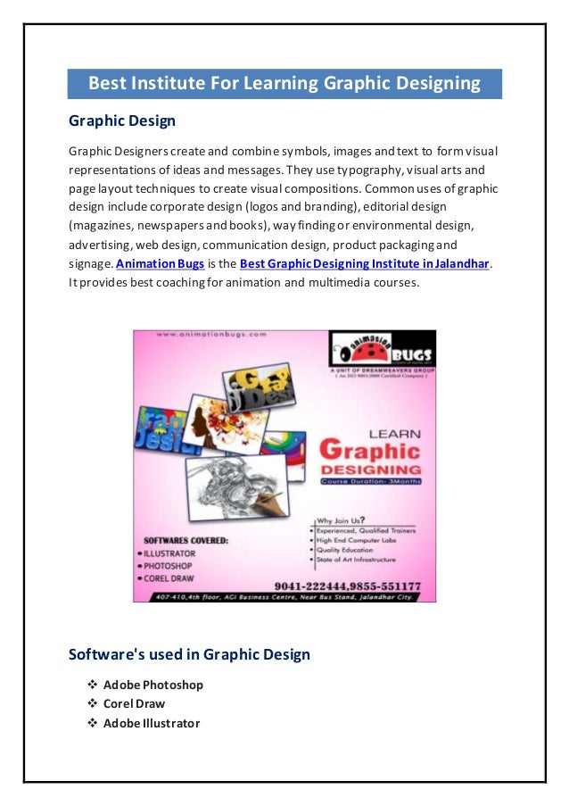 Best Graphic Designing Institute in Jalandhar