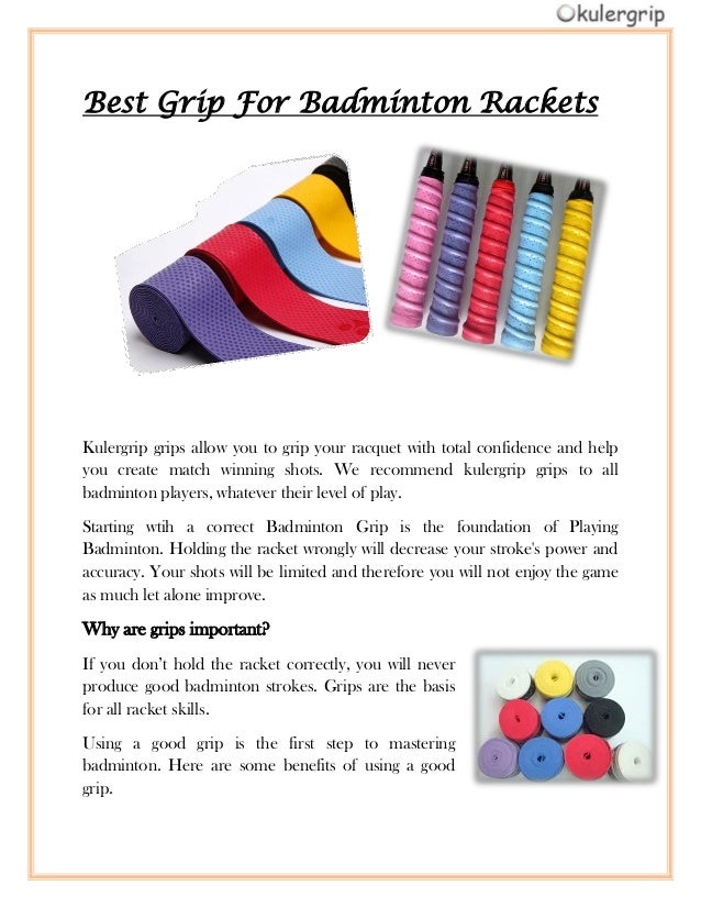 Best Grip For Badminton Rackets
