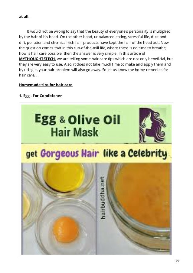 Best Hair Care Homemade Tips Which Everyone Can Use