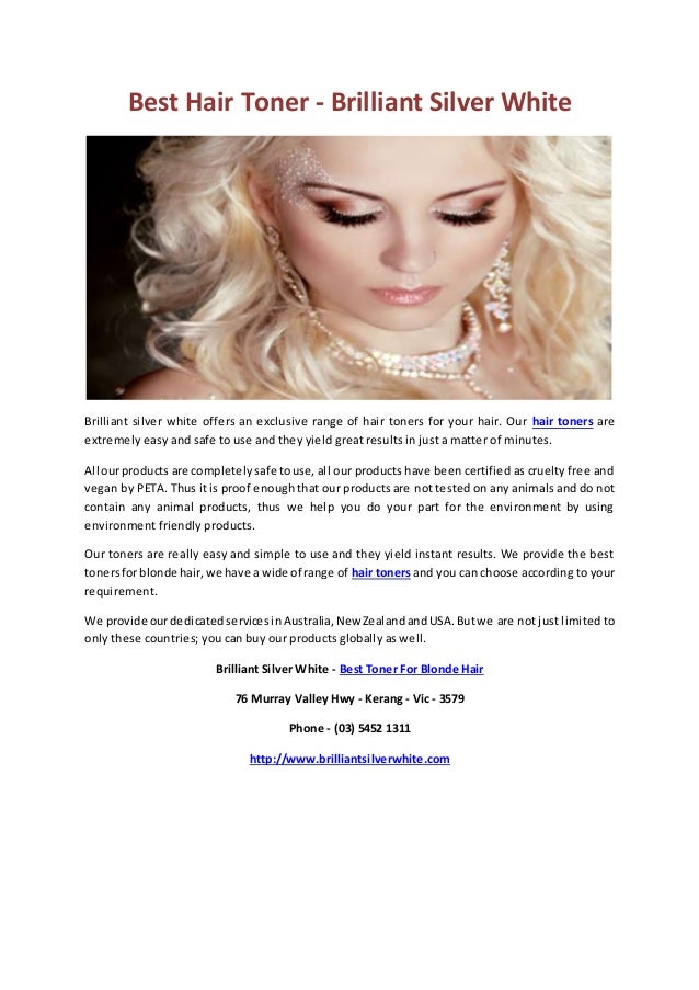 Best Hair Toner Brilliant Silver White
