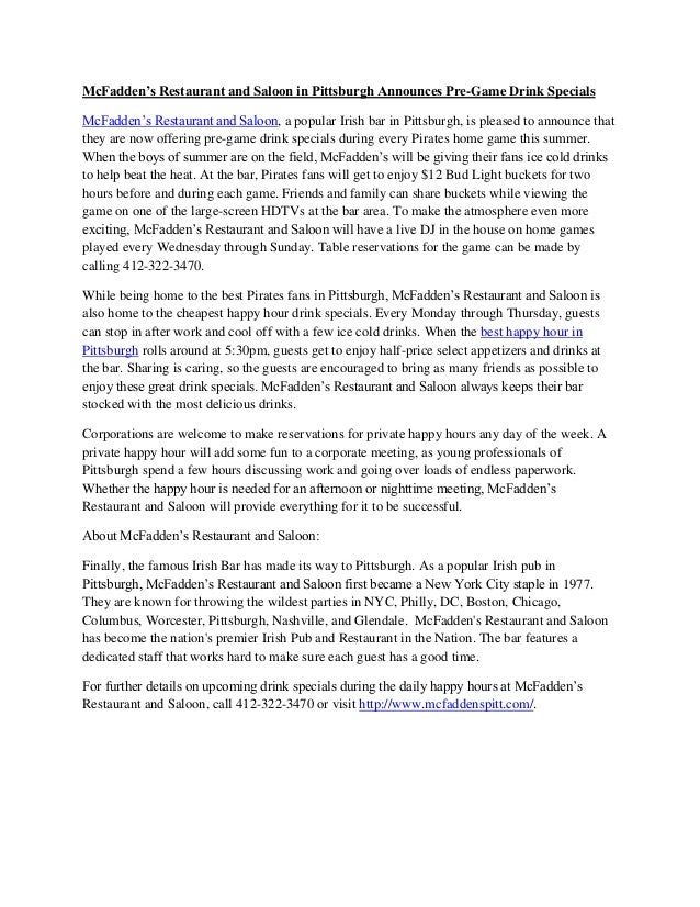 Best happy hour pittsburgh