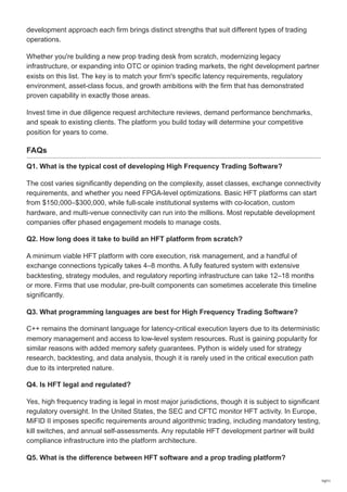 Best High Frequency Trading Software Development Companies to Watch ...