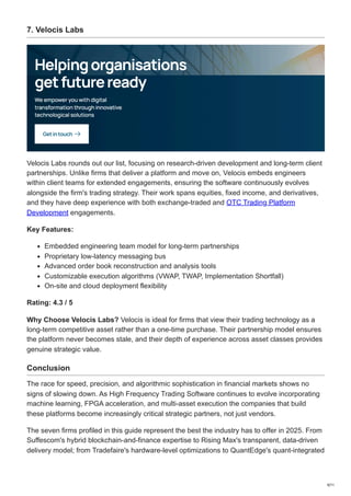 Best High Frequency Trading Software Development Companies to Watch ...