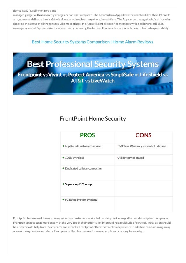 Best home security systems comparison