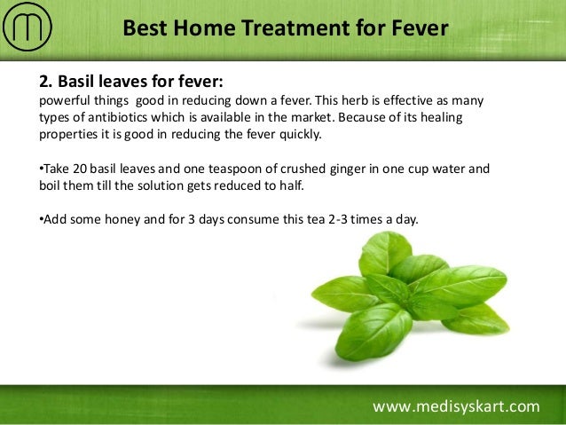 Best Home Treatment for Fever