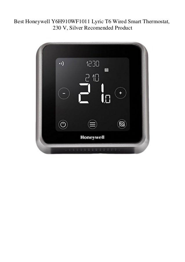 Best Honeywell Y6h910wf1011 Lyric T6 Wired Smart Thermostat 230 V S