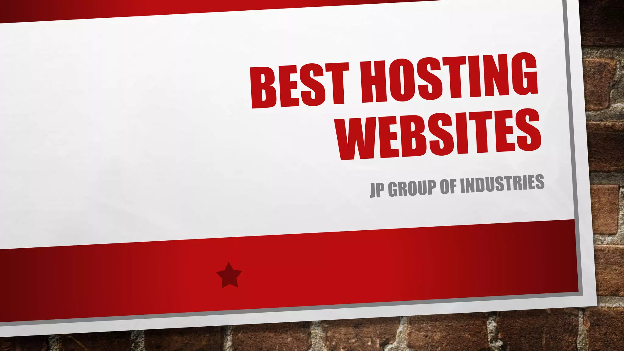 Best hosting websites pptx