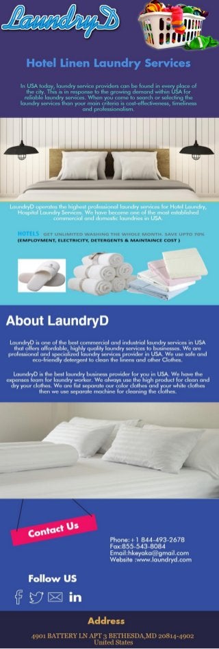 Best hotel linen laundry services  laundry d
