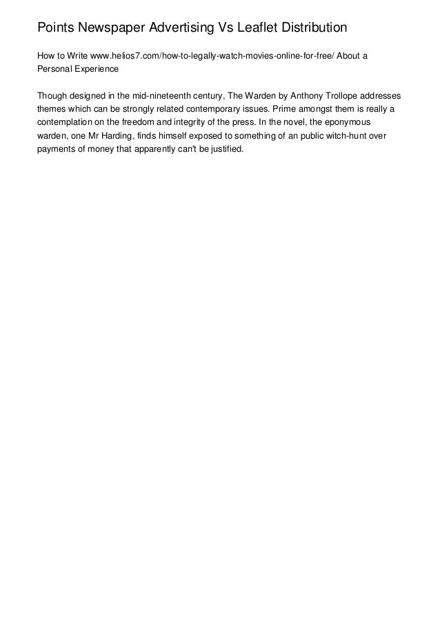 Points Newspaper Advertising Vs Leaflet Distribution