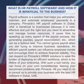 Best HR Software in UAE, Human Resource Management Software - Pinnacle.pptx