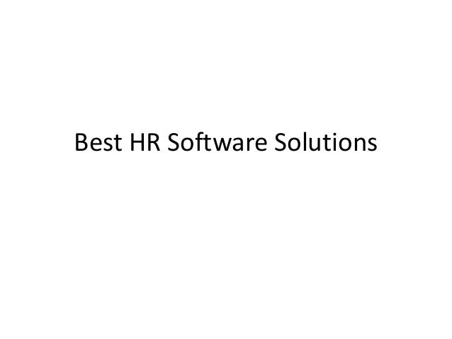Best HR Software Solutions
 