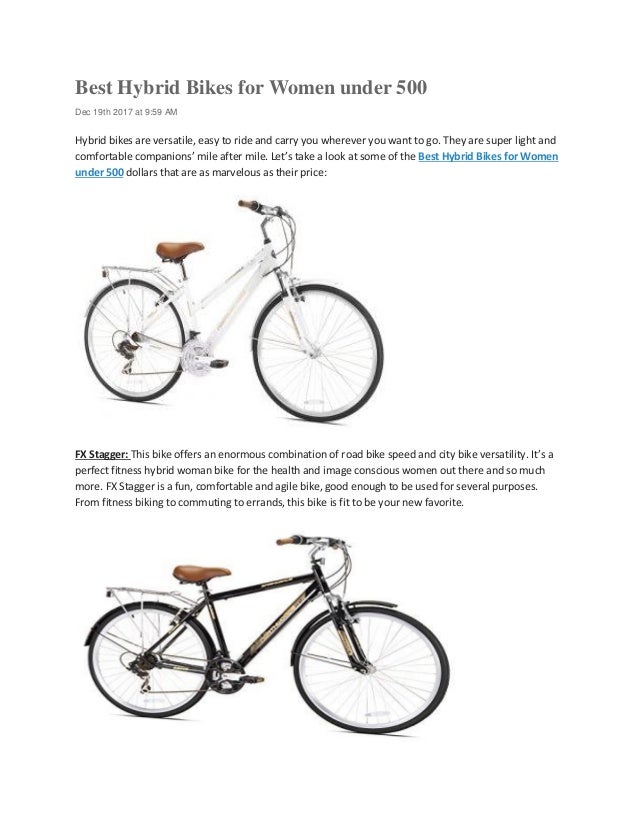 Best Hybrid Bikes For Women Under 500