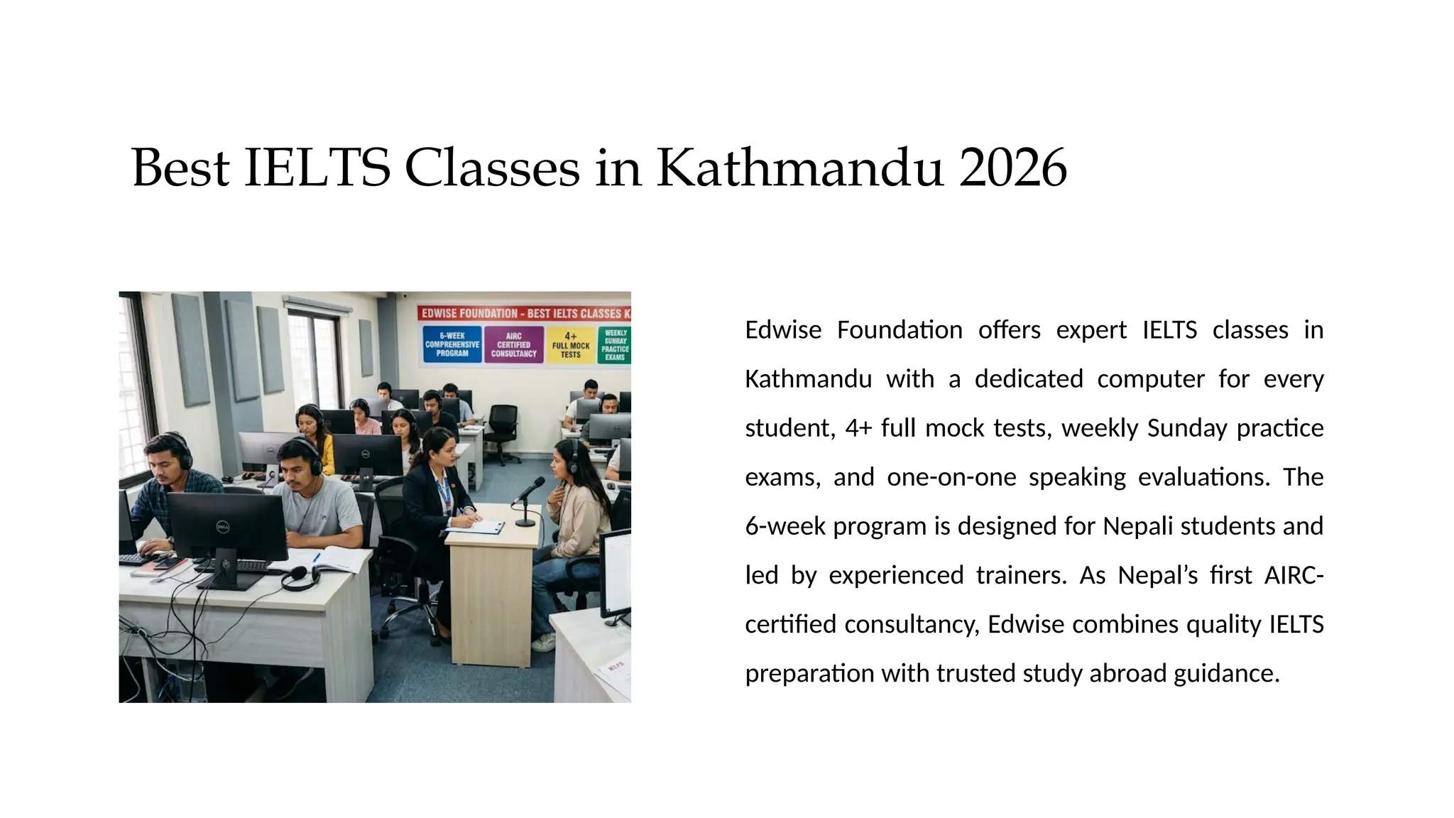 Best IELTS Classes in Kathmandu 2026 Complete Guide