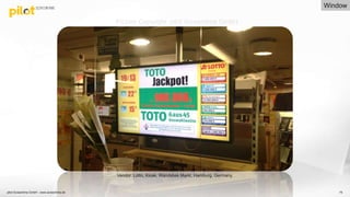 pilot Screentime GmbH - www.screentime.de 75
Vendor: Lotto, Kiosk, Wandsbek Markt, Hamburg, Germany.
Window
Picture Copyright: pilot Screentime GmbH
 