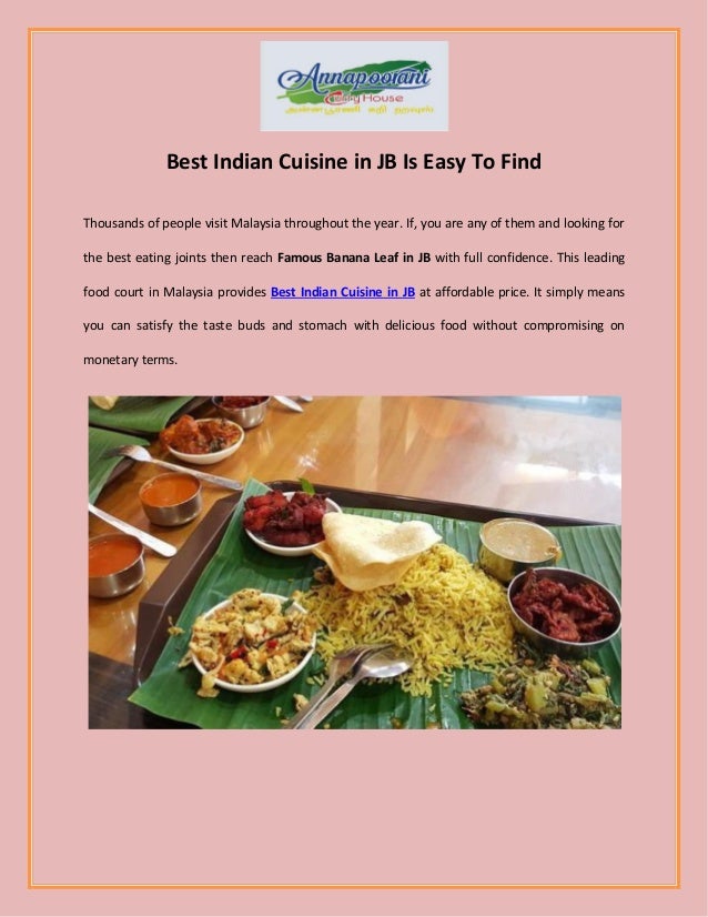 Best Indian Cuisine in JB is Easy to Find