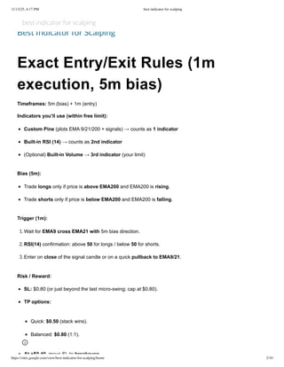 Best Indicator for Scalping - FREE Trading Indicator for TradingView | PDF