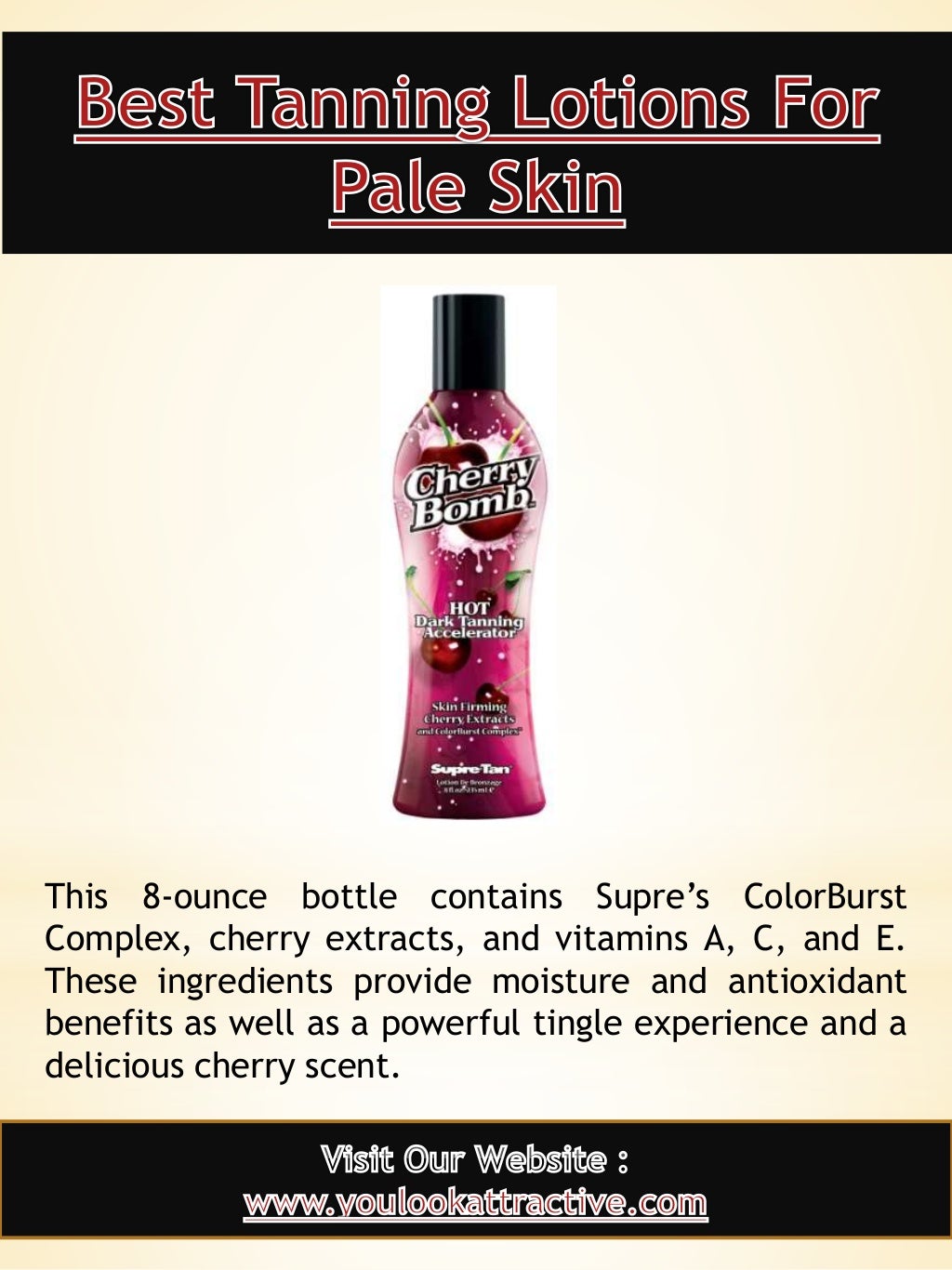 Best indoor tanning lotion with bronzer