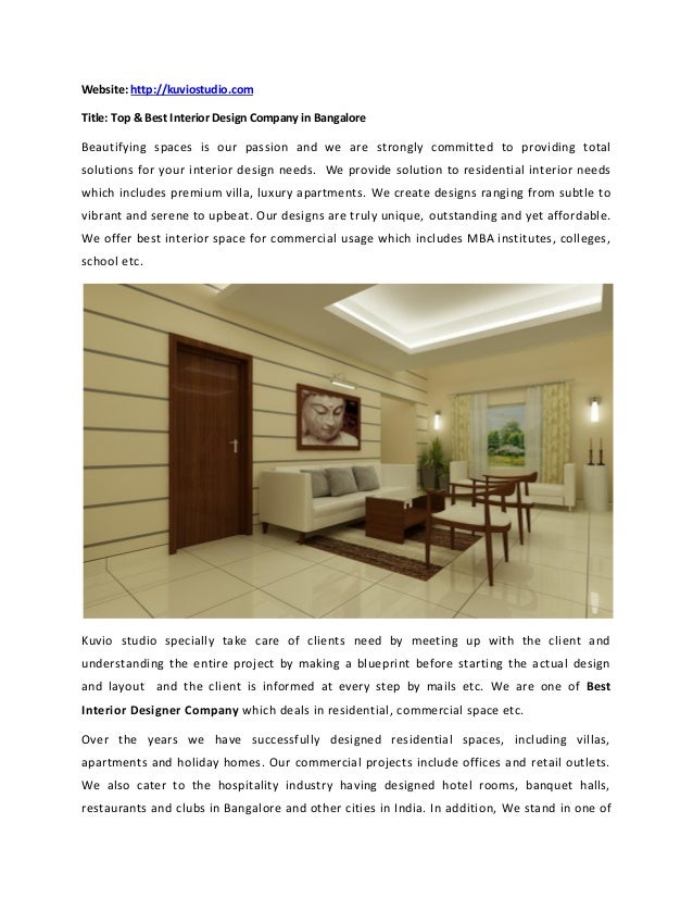 best home residential interior designer company in bangalore