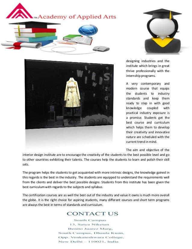 Subjects In Interior Designing Course : It is easy to watch and do not