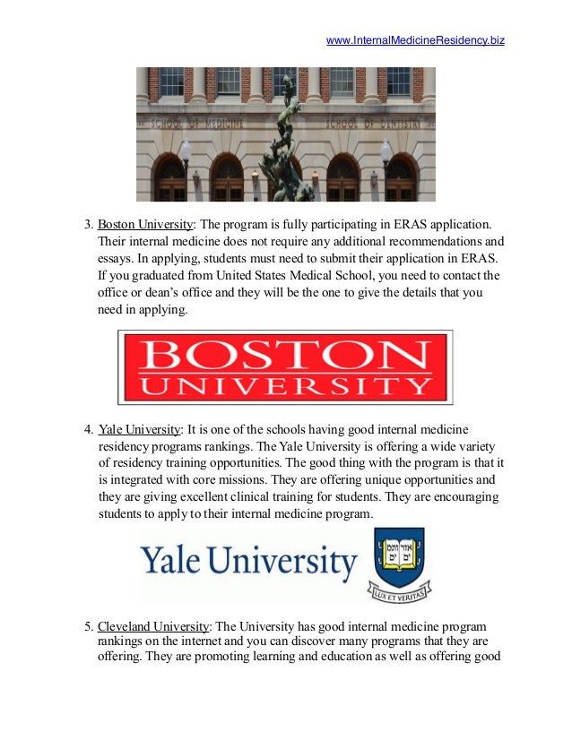 Best Internal Medicine Residency Programs