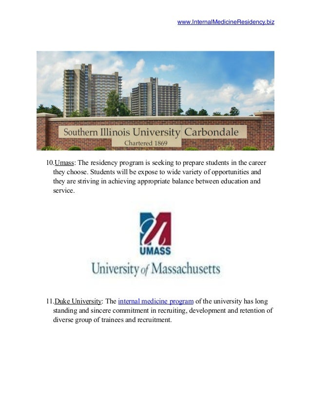 Best Internal Medicine Residency Programs