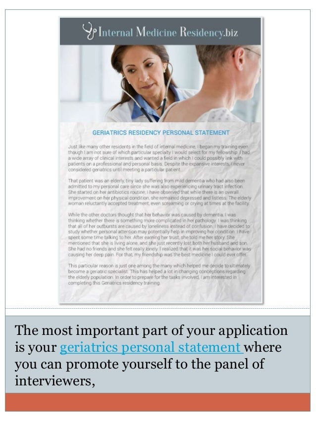 Best Internal Medicine Residency Personal Statement Re Mendation