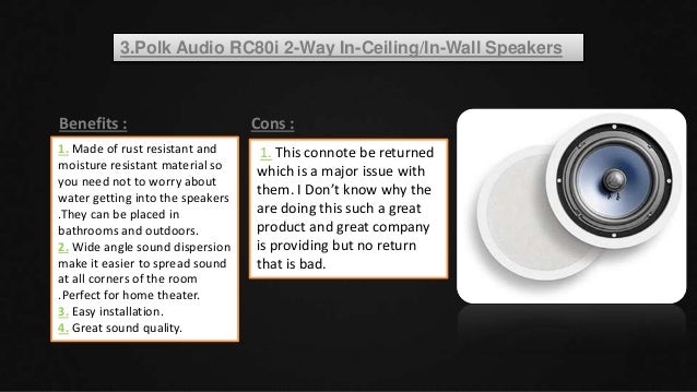 Top 10 Best In Wall Speakers To Buy In 2018
